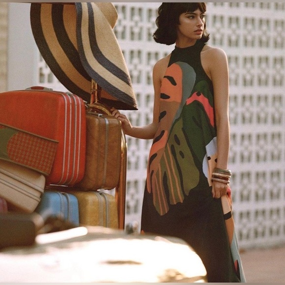 NWT Anthropologie Farm Rio Halter Dress Size Large - Picture 4 of 11